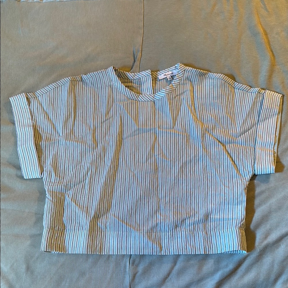Madewell Dolman Crop Top in Stripe